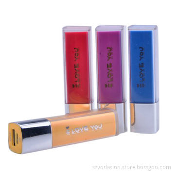 2600mAh Lipstick Mobile Power Bank Supply/Portable Mobile Charger